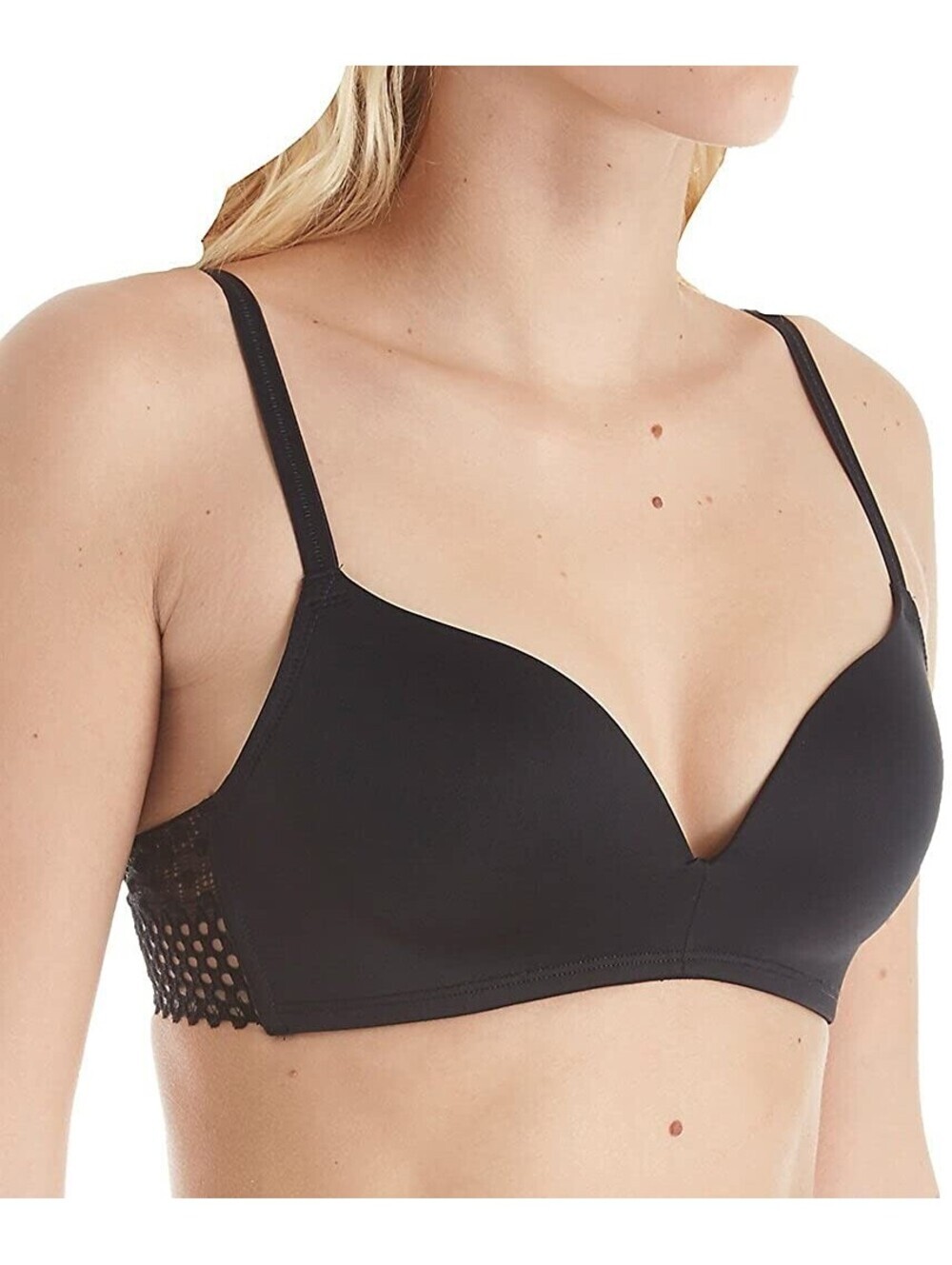 B.Tempt'D By Wacoal Womens Tied In Dots Wireless Geometric-Lace Plunge Bra 36B